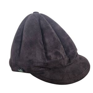 Angela & William Brown Faux Suede Hat One Size